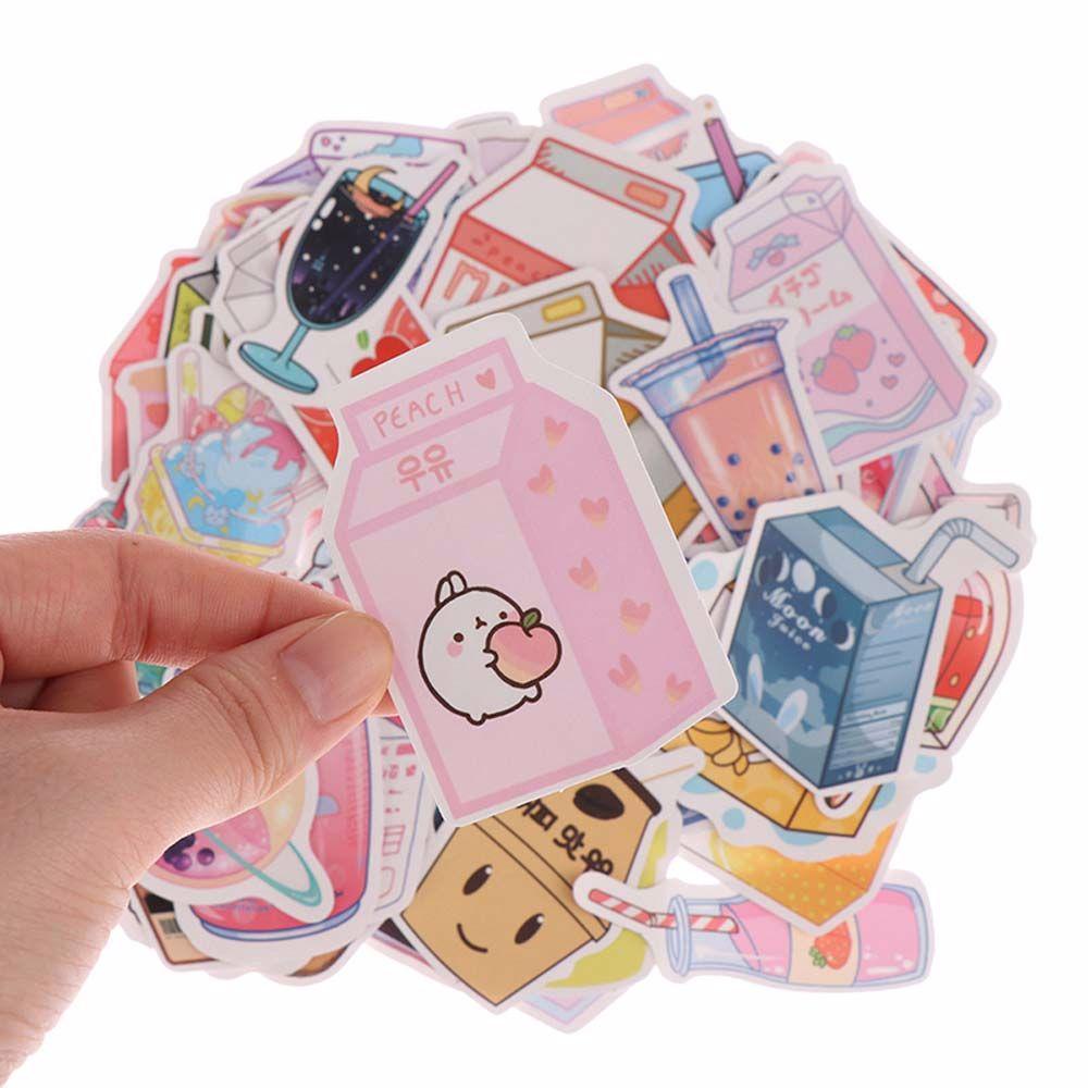 Bộ 50 Miếng Dán Họa Tiết Graffiti Dễ Thương Dùng Trang Trí Laptop / Hành Lý / Đồ Uống Cho Bé DIY