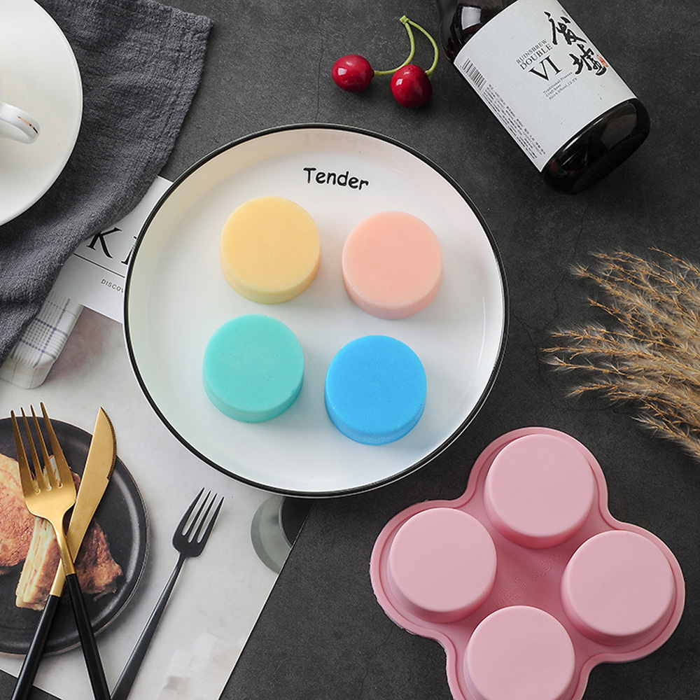 EPOCH Khuôn Silicon Làm Bánh / Xà Phòng Hình Trụ Nhiều Màu