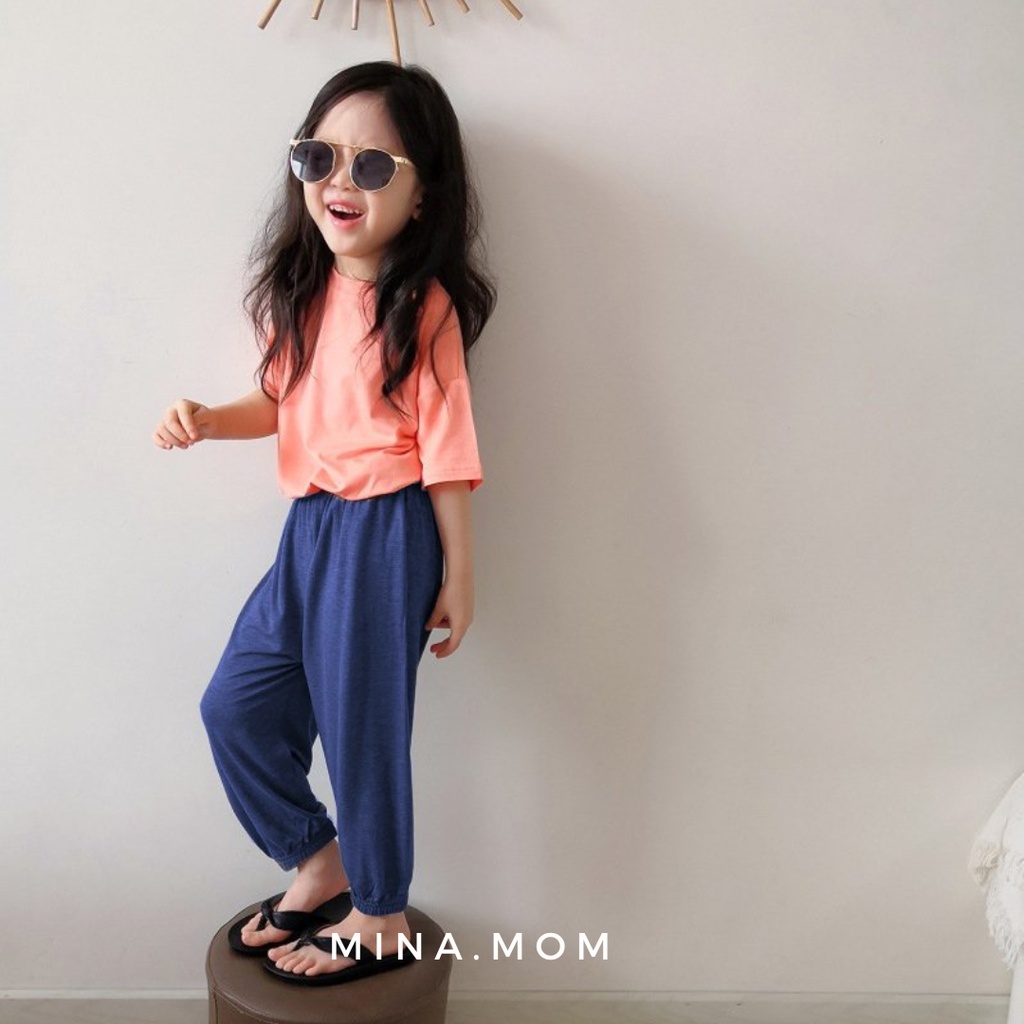 Quần dài cho bé chống muỗi, mát, nhẹ quần dài bé trai bé gái mina.mom