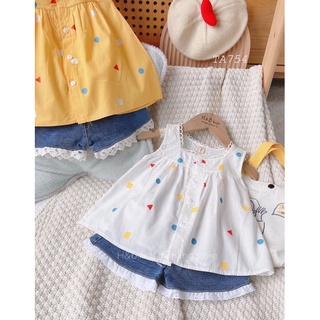 Set áo đũi kèm quần jean mềm