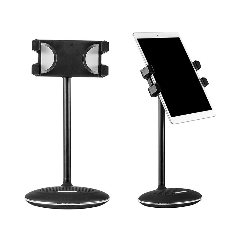 Tablet PC Stand with Bluetooth Speaker, Bluetooth Remote Control,  Stand for iPad iPhone Kindle and More