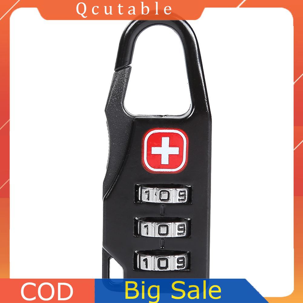 Ổ khóa cửa/balo/túi xách mật khẩu 3 số quay an toàn chống trộm