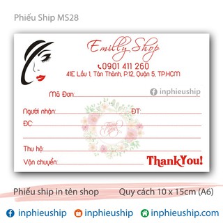 Phiếu giao 400 tờ MS28
