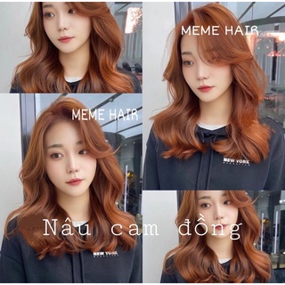 Combo Nhuộm Tóc Nâu Cam Đồng