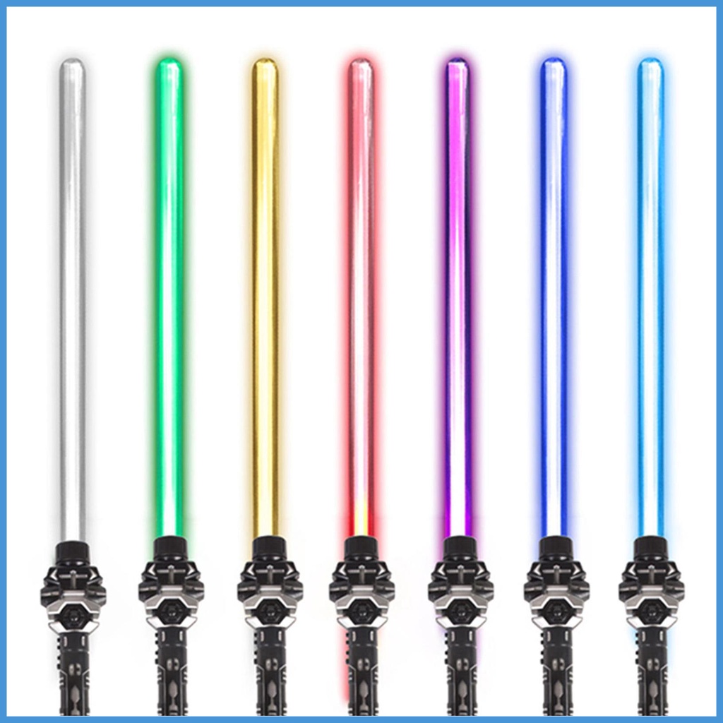 Thanh Kiếm Đồ Chơi Chiếu Tia Laser 7 Màu Sắc Có Thể Mở Rộng Dành Cho Trẻ