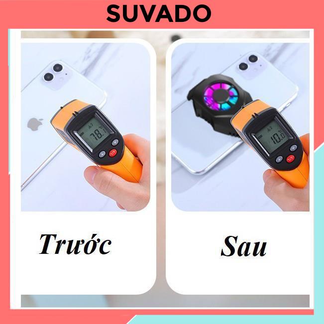 Quạt tản nhiệt Gaming sò lạnh  MEMO L01 siêu mát mini cho điện thoại iphone giá rẻ  SUVADO