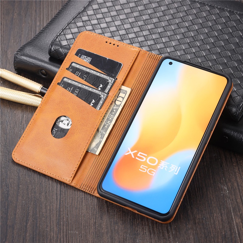 Bao Da Nắp Gập Có Ngăn Đựng Thẻ Hít Nam Châm Cho Xiaomi 11 Ultra Lite Redmi K40 Note 10 Pro Max