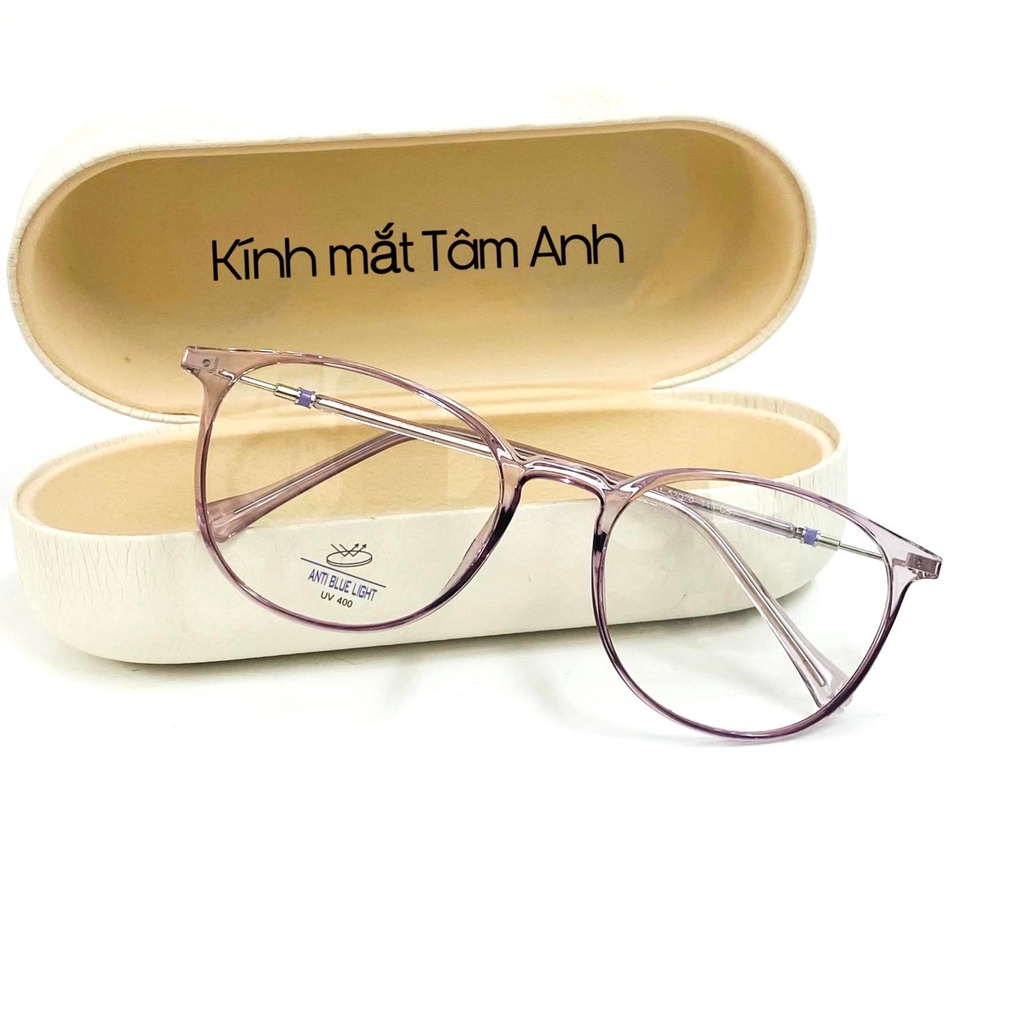 Gọng kính mắt ánh sáng xanh nhựa dẻo gọng có cốt kim loại mảnh nhẹ màu sắc thời trang TAMANHOPTICAL 82211
