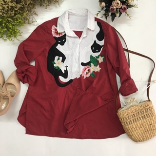 Combo 10 áo sơm mi kiểu