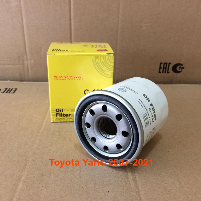 Lọc nhớt C110J dùng cho Toyota Yaris 2007, 2008, 2009, 2010, 2011, 2012, 2013, 2014, 2015, 2016, 2017, 2018, 2019, 2020