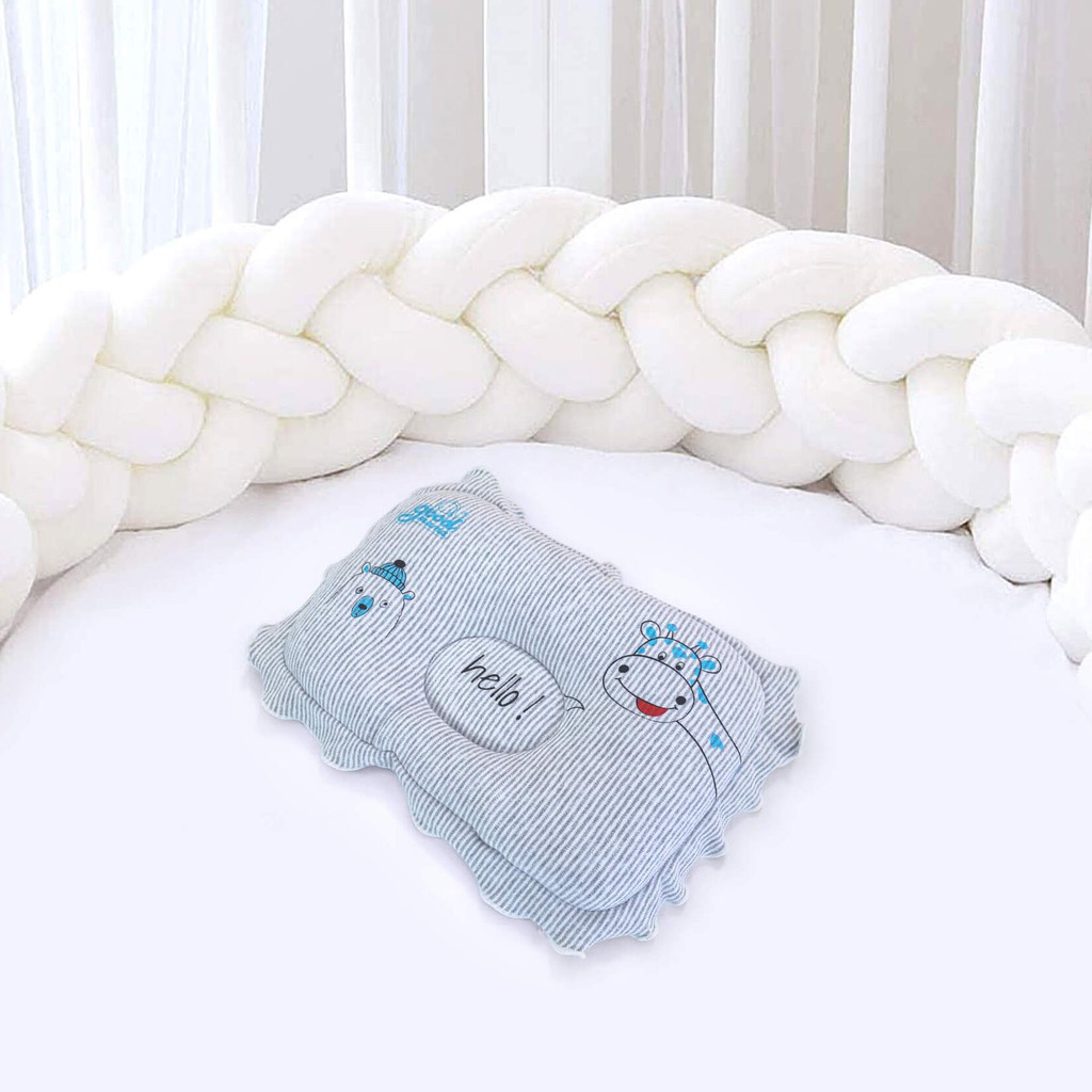 Gối Lõm Cho Trẻ Sơ Sinh Goodmama 100% Cotton Mềm mại - Thoáng mát - Kháng khuẩn