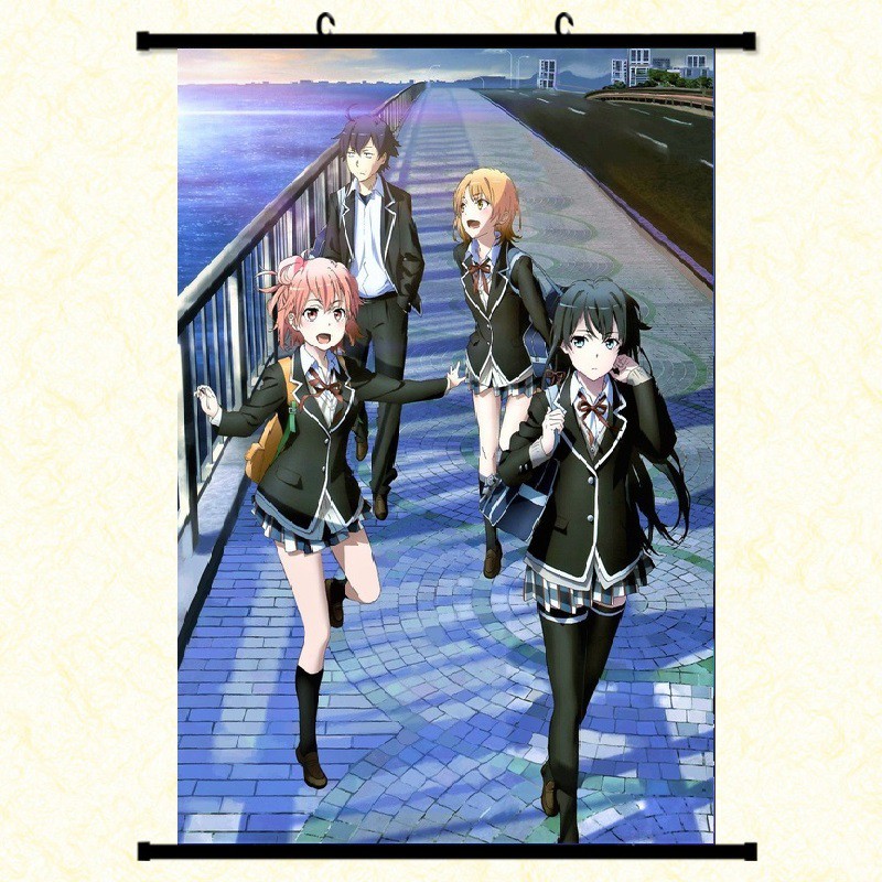 Poster vải anime Oregairu 40x60 - SNAFU - tranh vải