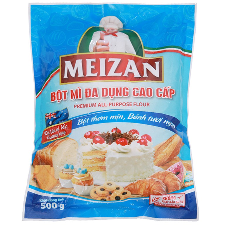 Bột mì đa dụng cao cấp Meizan gói 500g