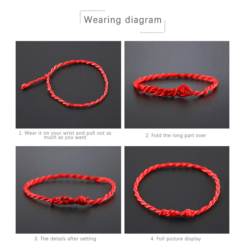Vòng Tay Dây Thừng Mặt Hình Trái Tim Dễ Thương Xinh Xắn | BigBuy360 - bigbuy360.vn