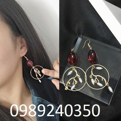 Khuyên Tai - Bông Tai - Hoa Tai Dáng Dài Trẻ Trung Xinh Xắn Phong Cách Hàn Quốc