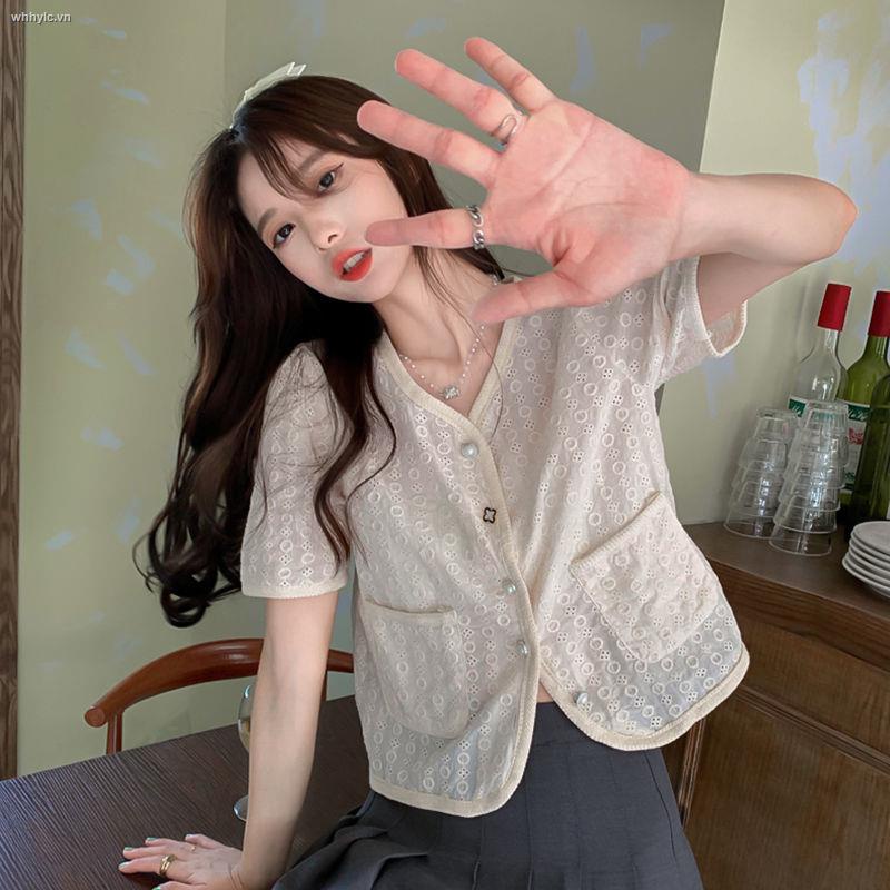 Áo Sơ Mi Cổ Chữ V Tay Ngắn Phong Cách Nhật Bản Thời Trang Mùa Hè Mới 2021 Cho Nữ | BigBuy360 - bigbuy360.vn
