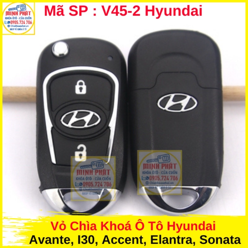 Vỏ chìa khóa xe Hyundai Accent, I30, Elantra