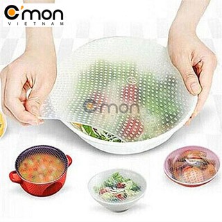 Bộ 4 Màng Bọc Thực Phẩm Silicon an toàn Stretch And Fresh