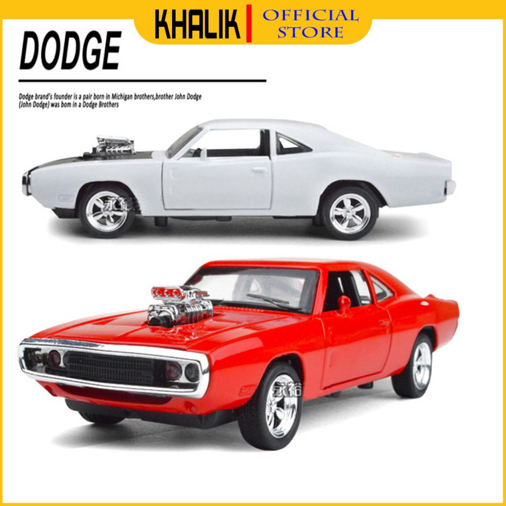 [HÀNG CAO CẤP] Đồ chơi ô tô xe hơi mô hình Fast and Furious Dodge bằng hợp kim tinh xảo - Model 132 (Màu đỏ)