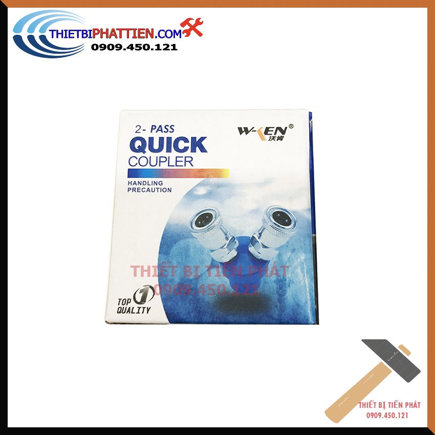 Đầu Chia Hơi Khí Nén 2 Chạc Quick Coupler Cao Cấp ( Hàng chính hãng )