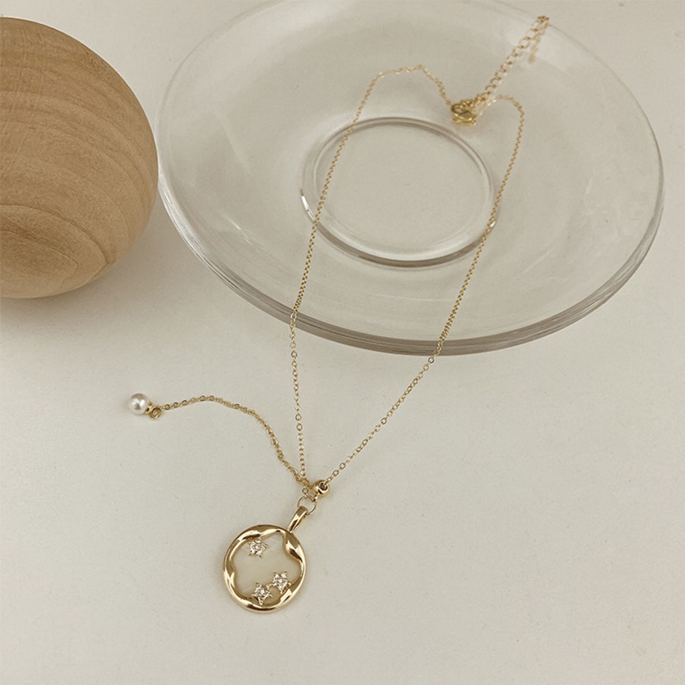 Epoch Vòng Cổ Choker Hình Ngôi Sao Đính Ngọc Trai Thời Trang Dành Cho Nữ