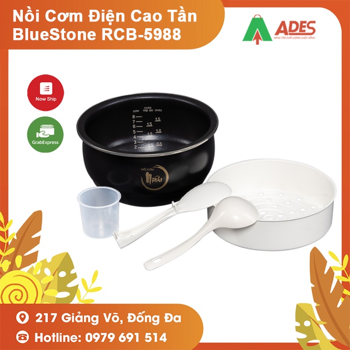 [Mã 154ELSALE2 giảm 7% đơn 300K] Nồi Cơm Điện Cao Tần BlueStone RCB-5988 1.5L | Mới