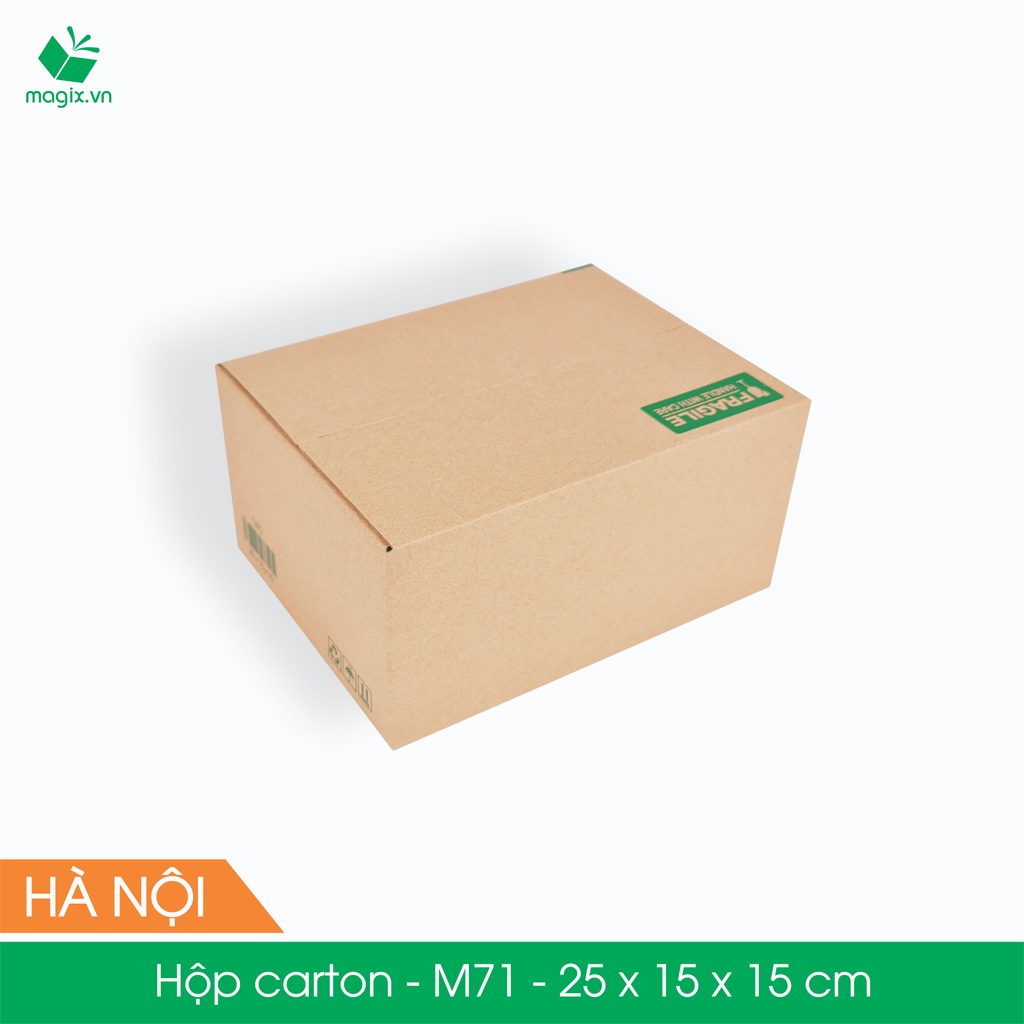 M71 - 25x15x15 cm - 20 Thùng hộp carton