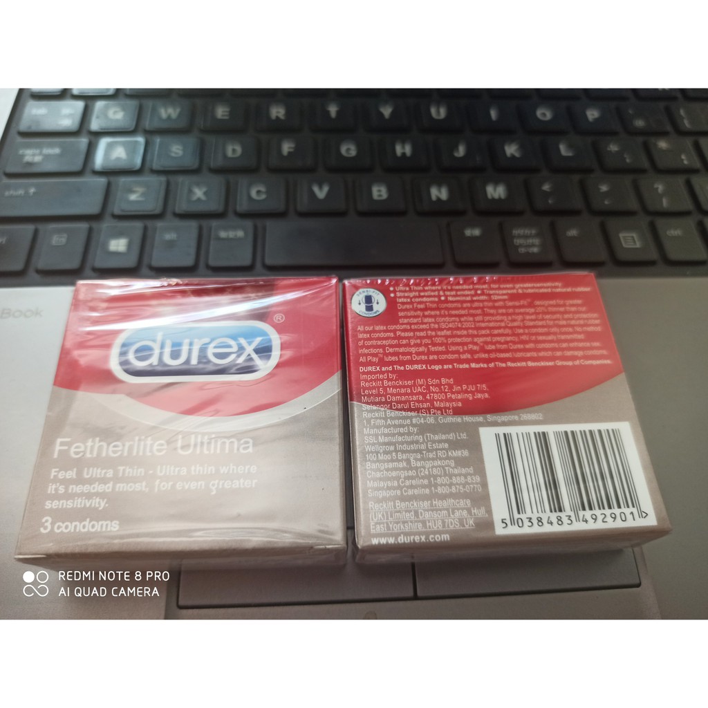 Bao cao su Durex Fetherlite ultima hộp 3 chiếc (Giao hàng kín đáo)