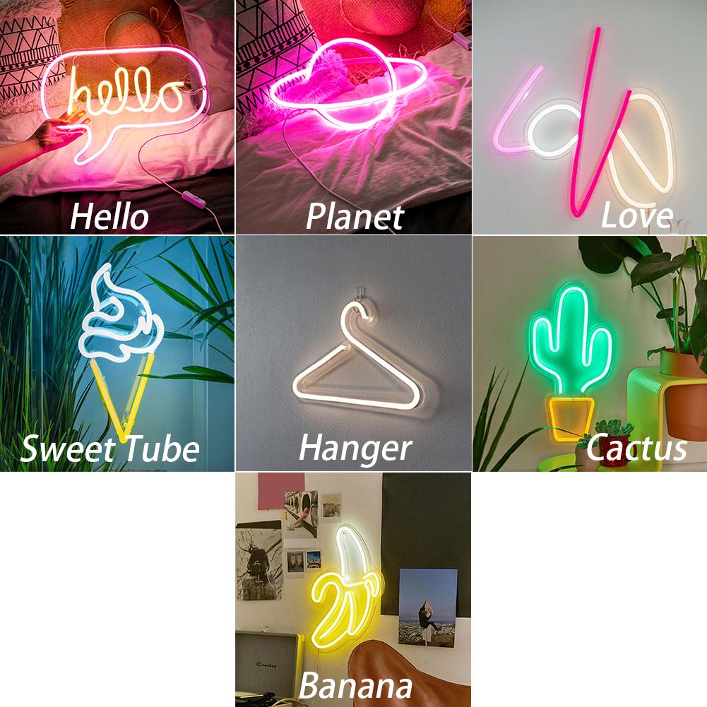Đèn LED neon gắn tường trang trí