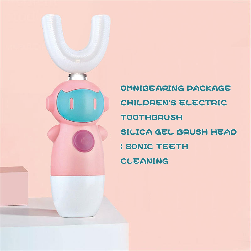 Bàn chải đánh răng điện tự động hình chữ U chống thấm nước dành cho trẻ em