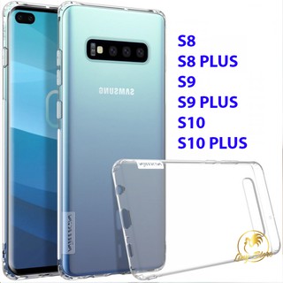 Ốp điện thoại trong suốt cho Samsung Galaxy S8 S8 Plus S9 S9 Plus S10 S10 Plus không ố màu