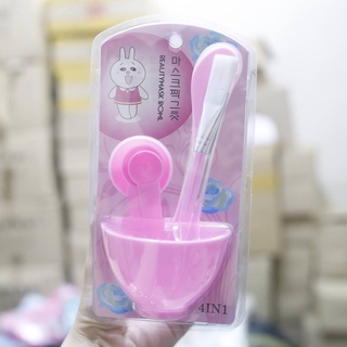 Bộ Chén Cọ Pha Mặt Nạ Bột 4in1