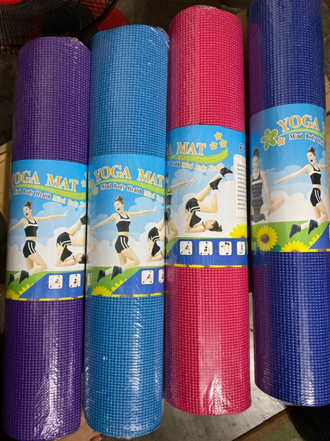 Thảm Tập Yoga PVC ( tặng kèm túi đựng thảm)