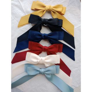 Kẹp tóc - cột tóc kiểu dáng Hàn Quốc. # Chất liệu ruy băng lụa mờ Hàn #