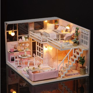 Mô Hình Lắp Ráp Nhà Búp Bê DIY - Girlish Dream L-025 ( Tặng Keo + mica )