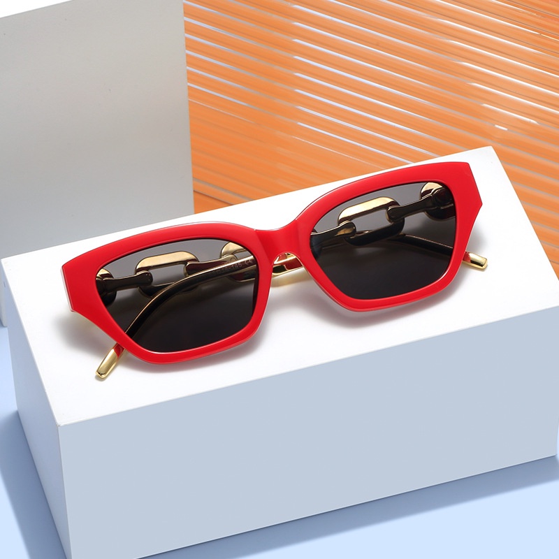 Kính Mát Gọng Kim Loại Họa Tiết Da Báo Thời Trang Cho Nữ