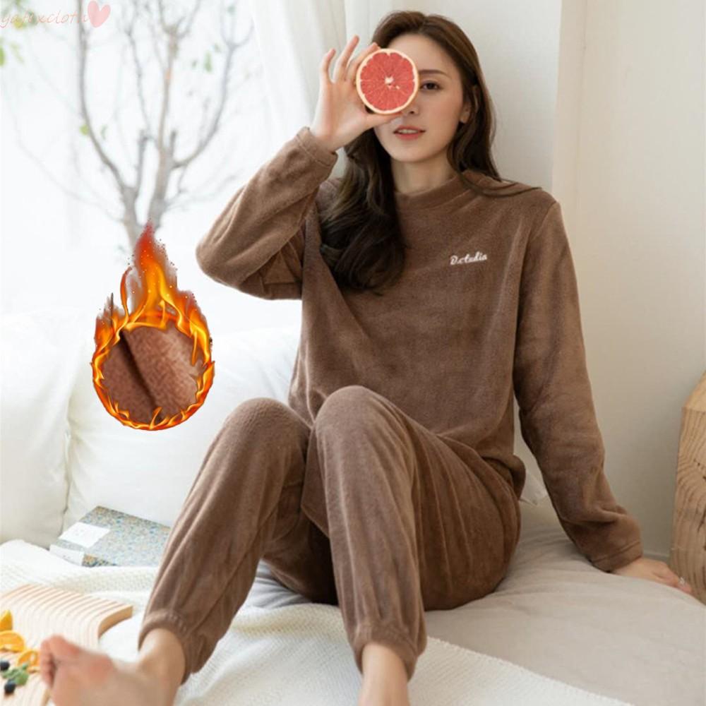 Bộ đồ ngủ vải flannel thời trang mùa đông cho nữ
 | BigBuy360 - bigbuy360.vn