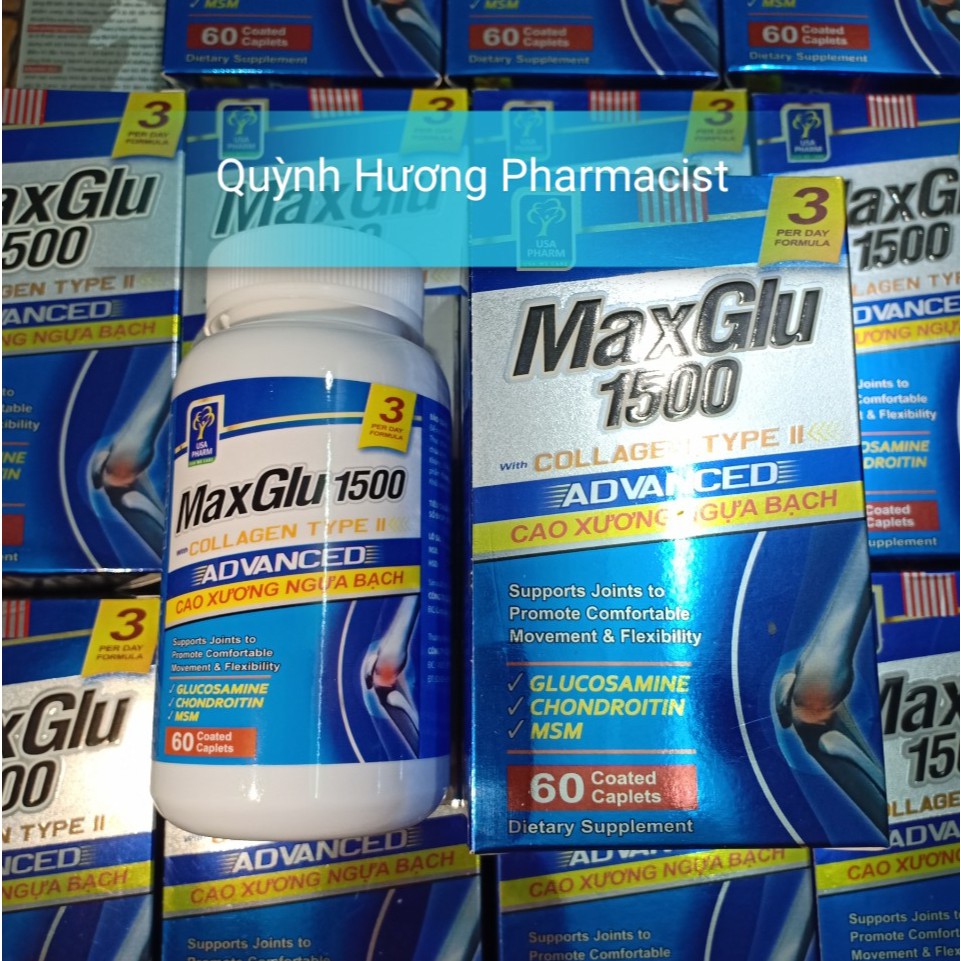 Viên uống MAXGLU 1500 hỗ trợ xương khớp khỏe mạnh