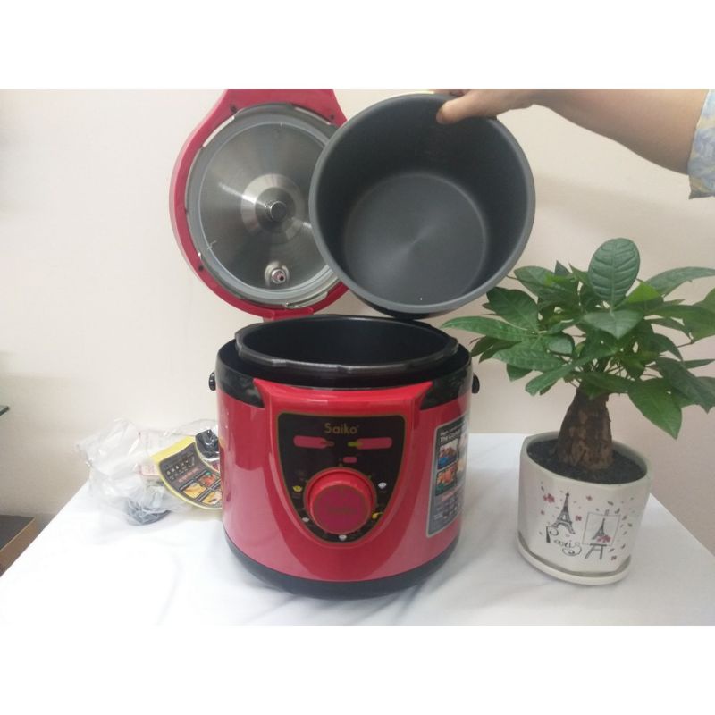 Nồi Áp Suất Điện/ Nồi Hầm Điện Đa Năng Cao Cấp Saiko EPC622 6,0L 1000W - Giadungtiennghigmart