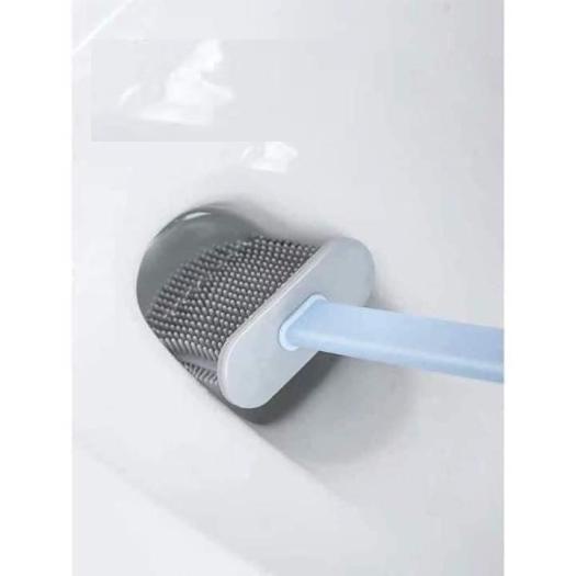 Sỉ 19k-Chổi Cọ Nhà Vệ Sinh, Cây Cọ Toilet Bồn Cầu Bằng SiliCon Có Giá Đựng Dán Tường