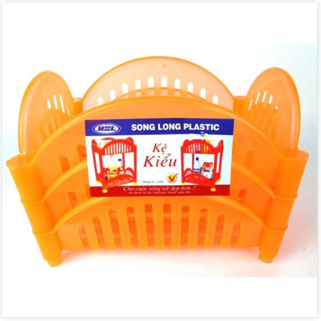 Kệ Kiểu 3 Tầng 2104 Song Long (33 x 24 x 71 cm) - Màu ngẫu nhiên