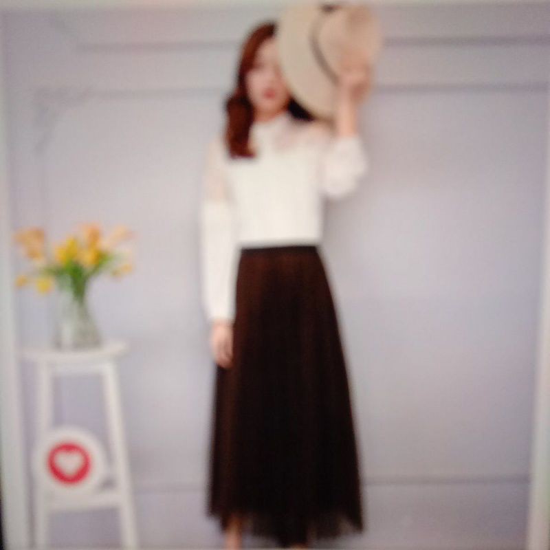 chân váy phối fom dài 2 lớp | BigBuy360 - bigbuy360.vn