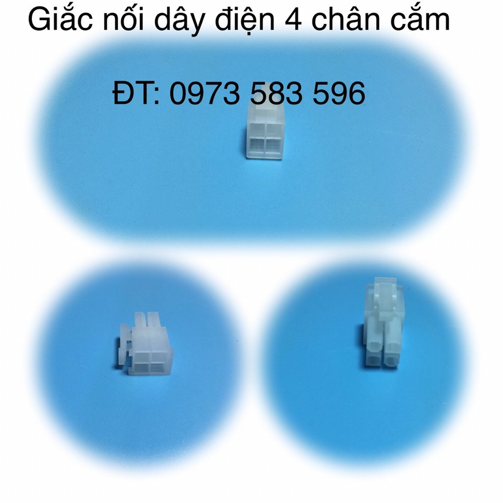 Jack Nối Dây Điện 4 Chân Cắm (50 cái/Túi)