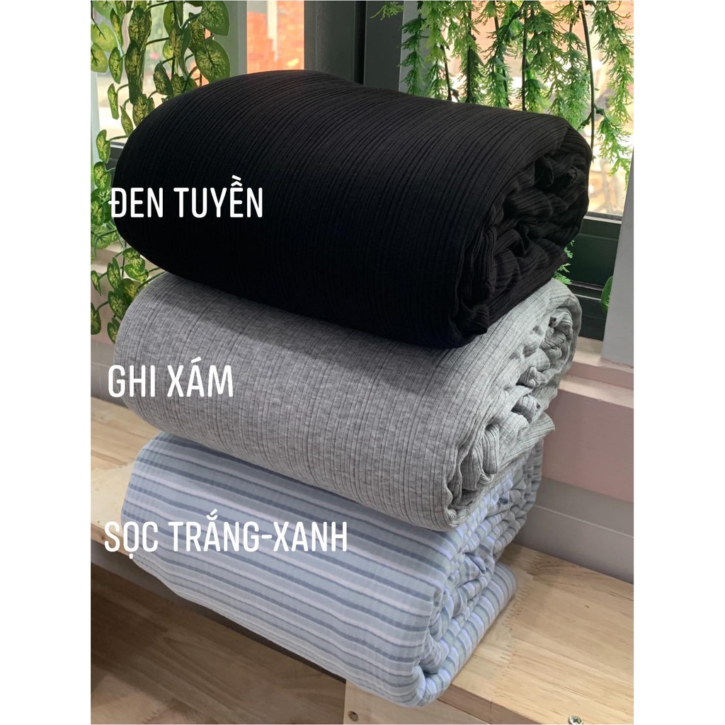 1KG vải thun gân lụa (Giãn 4c) - hết sọc