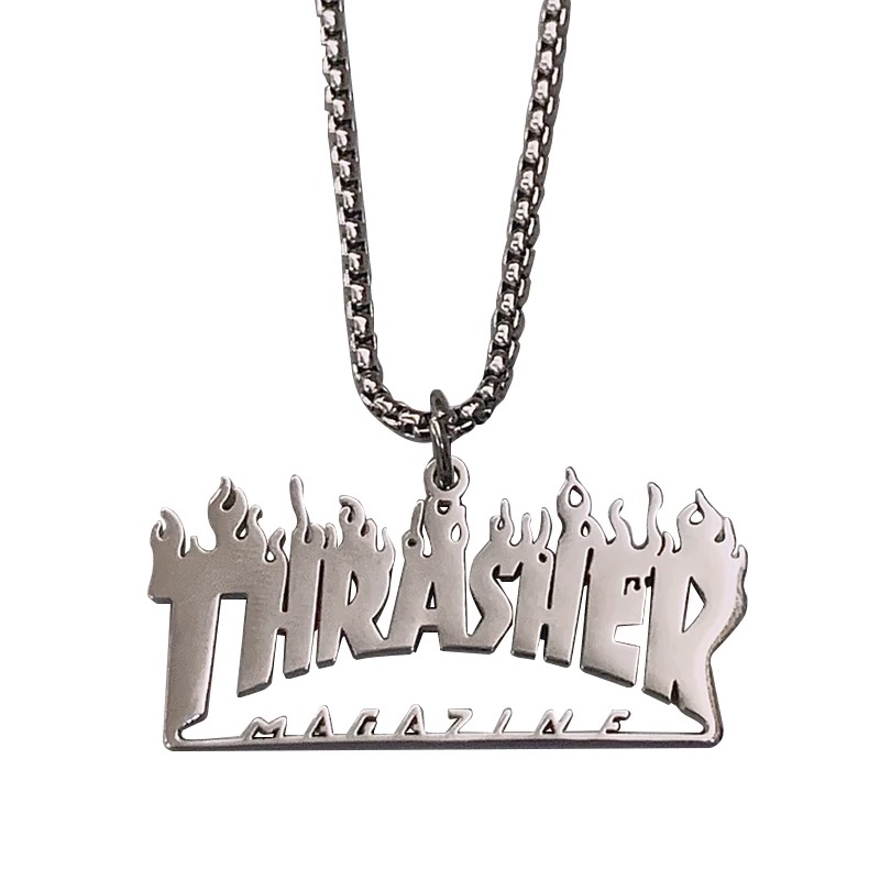 Dây Chuyền Mặt Ngọn Lửa Phong Cách Hàn Quốc Cá Tính