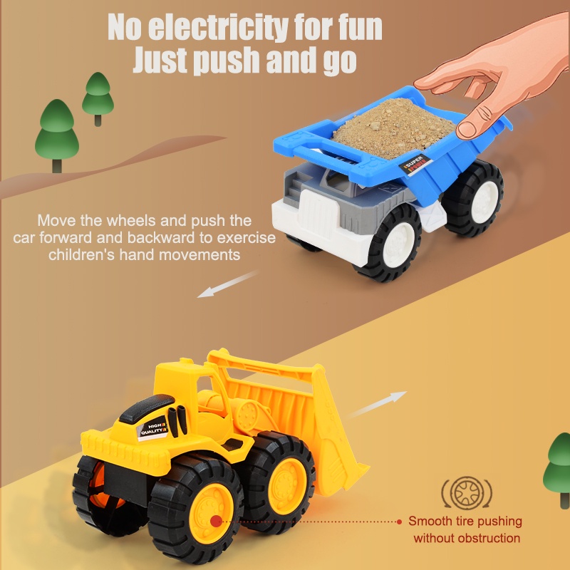 Mô hình đồ chơi xe công trình ZHAN QI TOYS nhiều mẫu tùy chọn cho bé