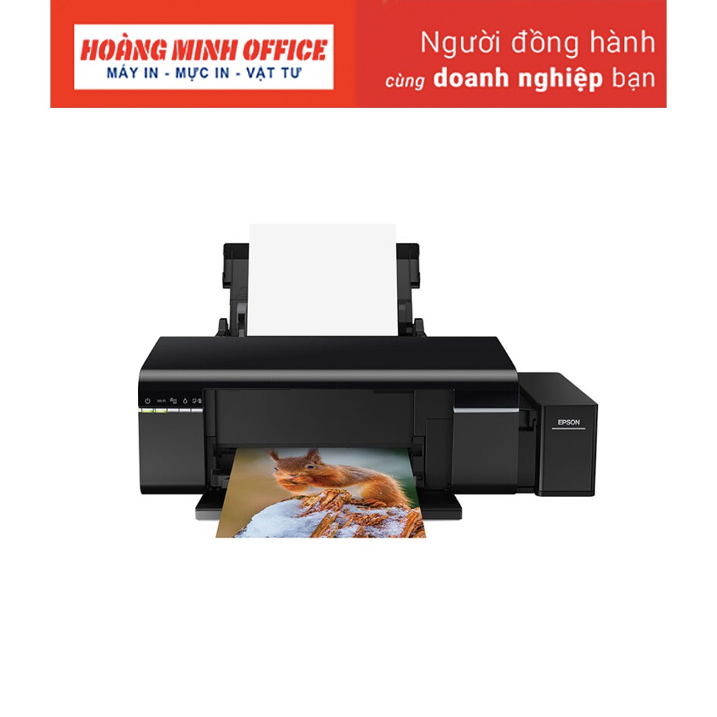 Máy in Epson L805 (A4 + 6 màu mực WiFi) - Hàng Chính Hãng