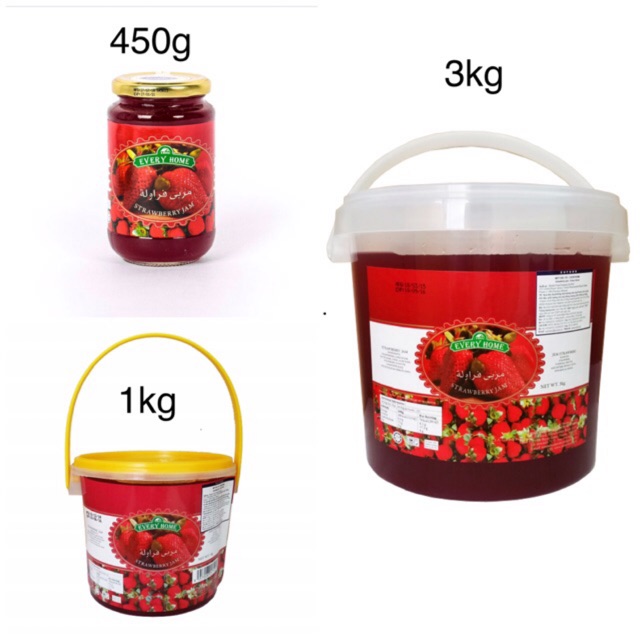 Mứt dâu 450g nhãn hiệu every home