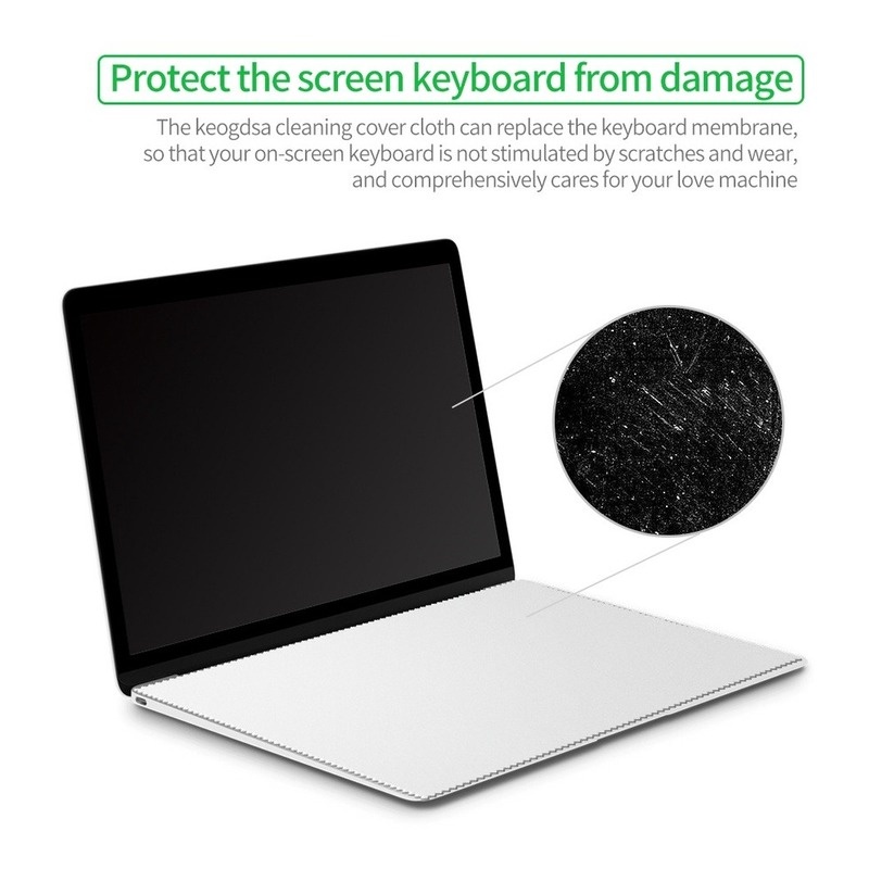 Miếng Dán Bảo Vệ Bàn Phím Máy Tính Bằng Sợi Micro Chống Bụi 2 Kích Thước Cho MacBook Pro 13 15 16 Inch/Máy Tính