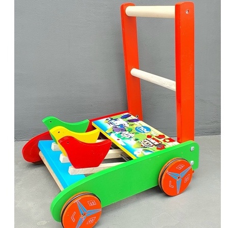 Xe Tập Đi Gỗ Mẫu 3 Con Ngựa Hàng Cty IQ Toy / Mẫu Chó Cứu Hộ Em Bé Vàng Việt Nam